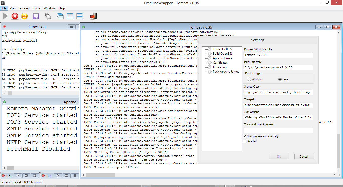 CommandLineWrapper screenshot